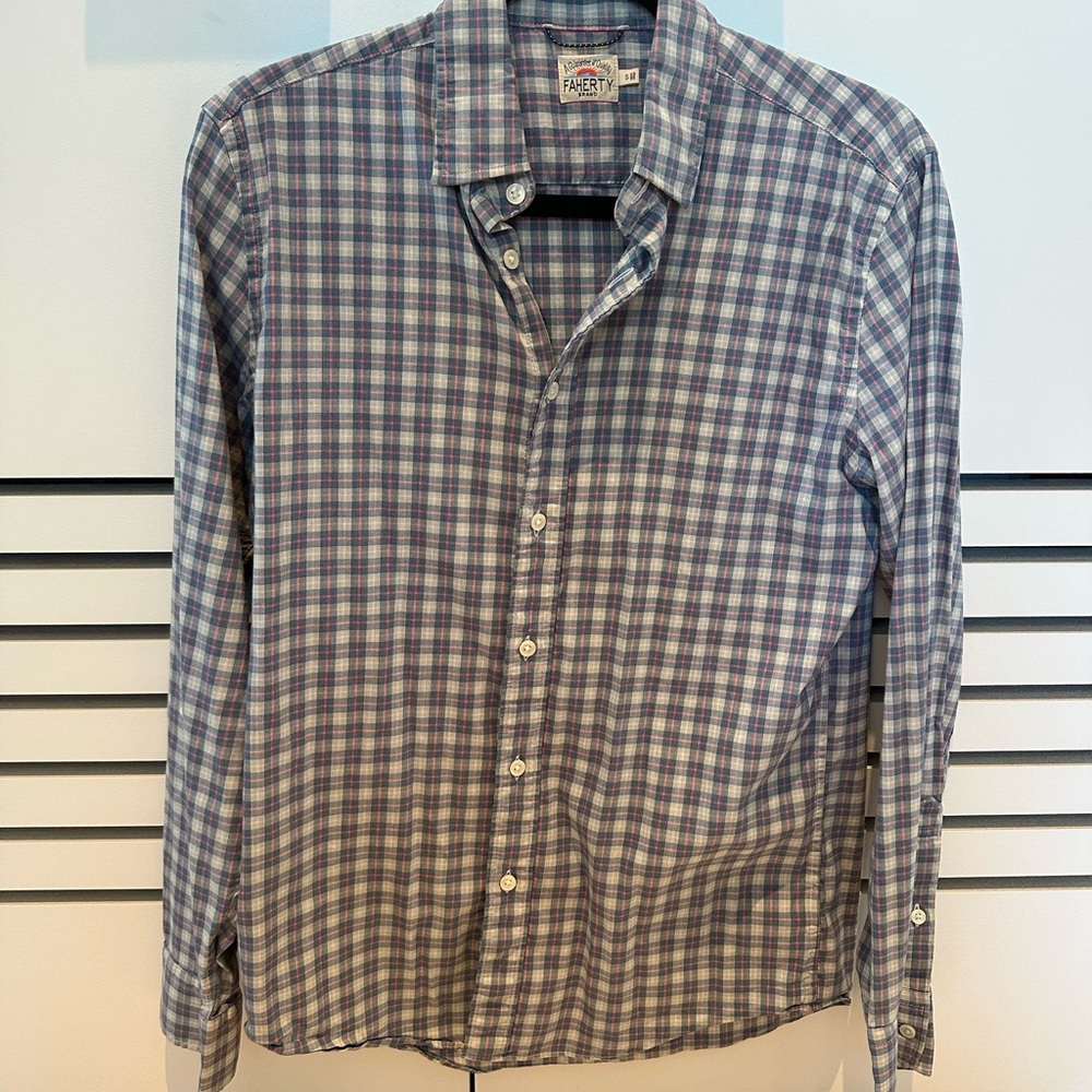 Faherty Men's Movement Plaid Shirt